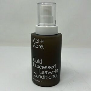 Act+Acre Cold Pressed 2% Squalene Anti-Frizz Leave In Conditioner 6.7 fl oz New